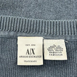 Vintage Armani Exchange T-Shirt - Large Blue Cotton