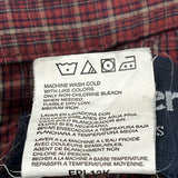 Tall Wrangler Checked Shirt - XL Red Cotton Blend