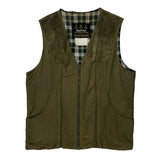 D315 Moleskin Barbour Shooting Vest - Large Green Cotton