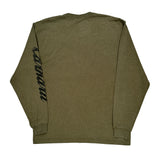 Carhartt Spellout Long Sleeve T-Shirt - Large Green Cotton