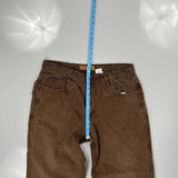 Berne Carpenter Trousers - 36W 30L Brown Cotton