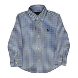 Age 2 Polo By Ralph Lauren Checked Shirt - 2XS Blue Cotton