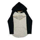 Harley Davidson Hoodie - Medium White Cotton Blend