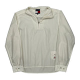 Vintage Tommy Jeans Windbreaker - XL White Nylon