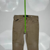 Ariat Slim Carpenter Trousers - 36W 31L Brown Cotton