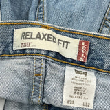 Levis 550 Jeans - 34W 32L Light Wash Cotton
