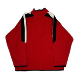 Age 6 Nike 1/4 Zip - Small Red Polyester