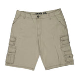 Iron Cargo Shorts - 36″ Waist Beige Cotton