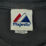 Made In USA Majestic Nhl T-Shirt - XL Grey Cotton
