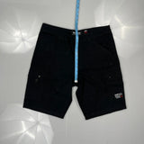 Ecko Unltd Cargo Shorts - 34W 12L Black Cotton