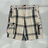 Lee Checked Cargo Shorts - 34W 11L Multicoloured Cotton