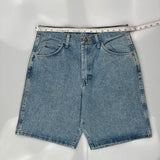 Wrangler Denim Shorts - 33W 9L Blue Cotton