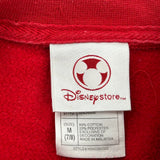 Age 7-8 Mickey Mouse Disney Cartoon Sweatshirt - Medium Red Cotton