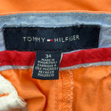 Tommy Hilfiger Chino Shorts - 34W 9L Orange Cotton