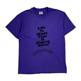 Prom Promise Hanes Single Stitch T-Shirt - Large Purple Cotton Blend