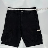 Levis Cargo Shorts - 36W 11L Black Cotton