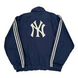 New York Yankees Adidas Mlb Track Jacket - Large White Polyester