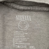 Nirvana Band T-Shirt - 2XL Gray Cotton