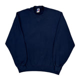 Made In USA Russell Athletic Sweatshirt - Large Navy Cotton
