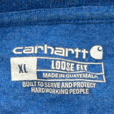 Carhartt Long Sleeve T-Shirt - XL Blue Cotton