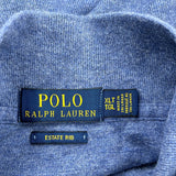 Vintage Polo By Ralph Lauren 1/4 Zip - XL Blue Cotton Blend