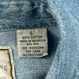 Levis Denim Shirt - Large Light Wash Cotton