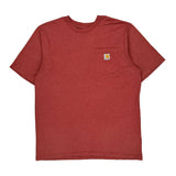 Carhartt T-Shirt - Large Red Cotton