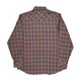 Wrangler Checked Flannel Shirt - Large Multicoloured Cotton