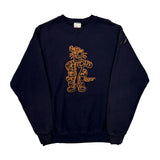 Tigger Disney Cartoon Sweatshirt - Medium Navy Cotton