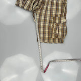 Levis Checked Cargo Shorts - 36W 10L Beige Cotton