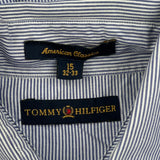 Tommy Hilfiger Striped Shirt - Medium Blue Cotton