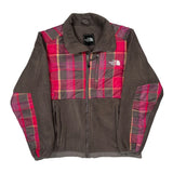 The North Face Checked Denali Fleece Jacket - Small Gray Polyester