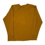 Reebok Long Sleeve T-Shirt - XL Yellow Cotton