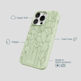 Sage Green Cacti iPhone 13 Pro Case