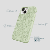 Sage Green Cacti iPhone 13 Case