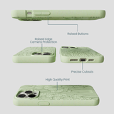 Sage Green Cacti iPhone 14 Pro Max Case