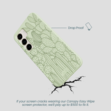 Sage Green Cacti Samsung Galaxy S24 Case
