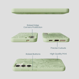 Sage Green Cacti Samsung Galaxy S24 Case