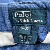 Age 3 Polo By Ralph Lauren Chino Shorts - 2XS Blue Cotton