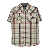 Oakley Checked Short Sleeve Shirt - Small Multicoloured Cotton