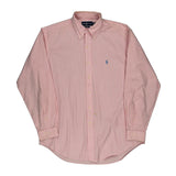 Ralph Lauren Striped Shirt - Large Pink Cotton