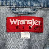 Wrangler Denim Jacket - XL Blue Cotton