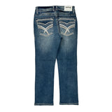 Answer Me Contrast Stitch Jeans - 31W UK 10 Blue Denim