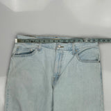 Baggy Dad Levis Jeans - 33W 30L Light Wash Cotton