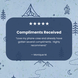 Powder Blue Camp Nights iPhone 6/6s/7/8/SE Case