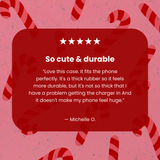 Bubblegum Pink Candy Cane Chaos iPhone 12/ iPhone 12 Pro Case