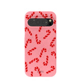 Bubblegum Pink Candy Cane Chaos Google Pixel 9/9 Pro Case