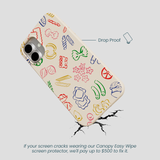 Seashell Carbs iPhone 16 Plus Case