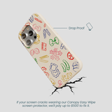 Seashell Carbs iPhone 16 Pro Case