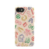 Seashell Carbs iPhone 6/6s/7/8/SE Case